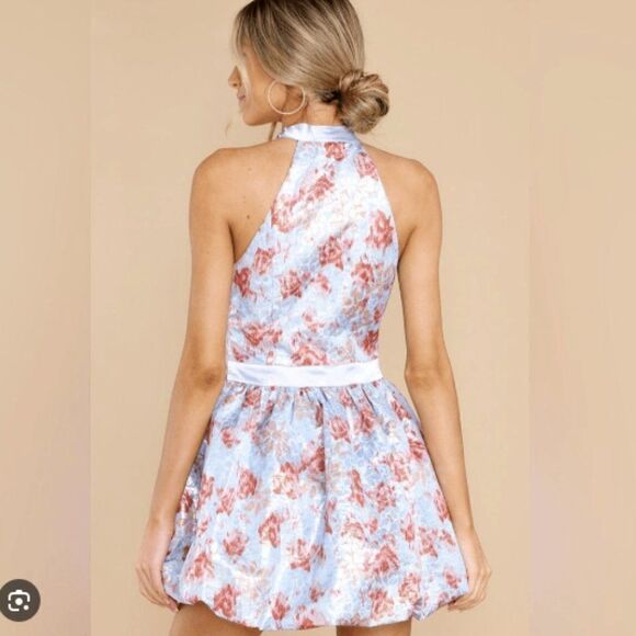 Love Shack Fancy Ola Mini Dress Morning Cappuccino Floral Size 12 Pockets - Picture 3 of 13